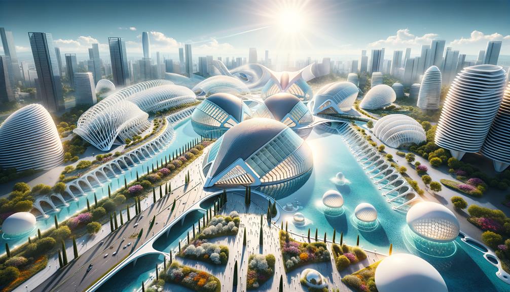 futuristic architectural wonderland spain
